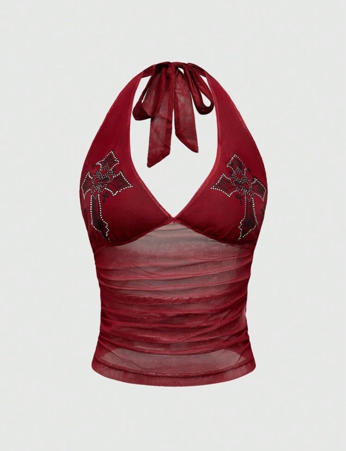 Crossed up Halter Top